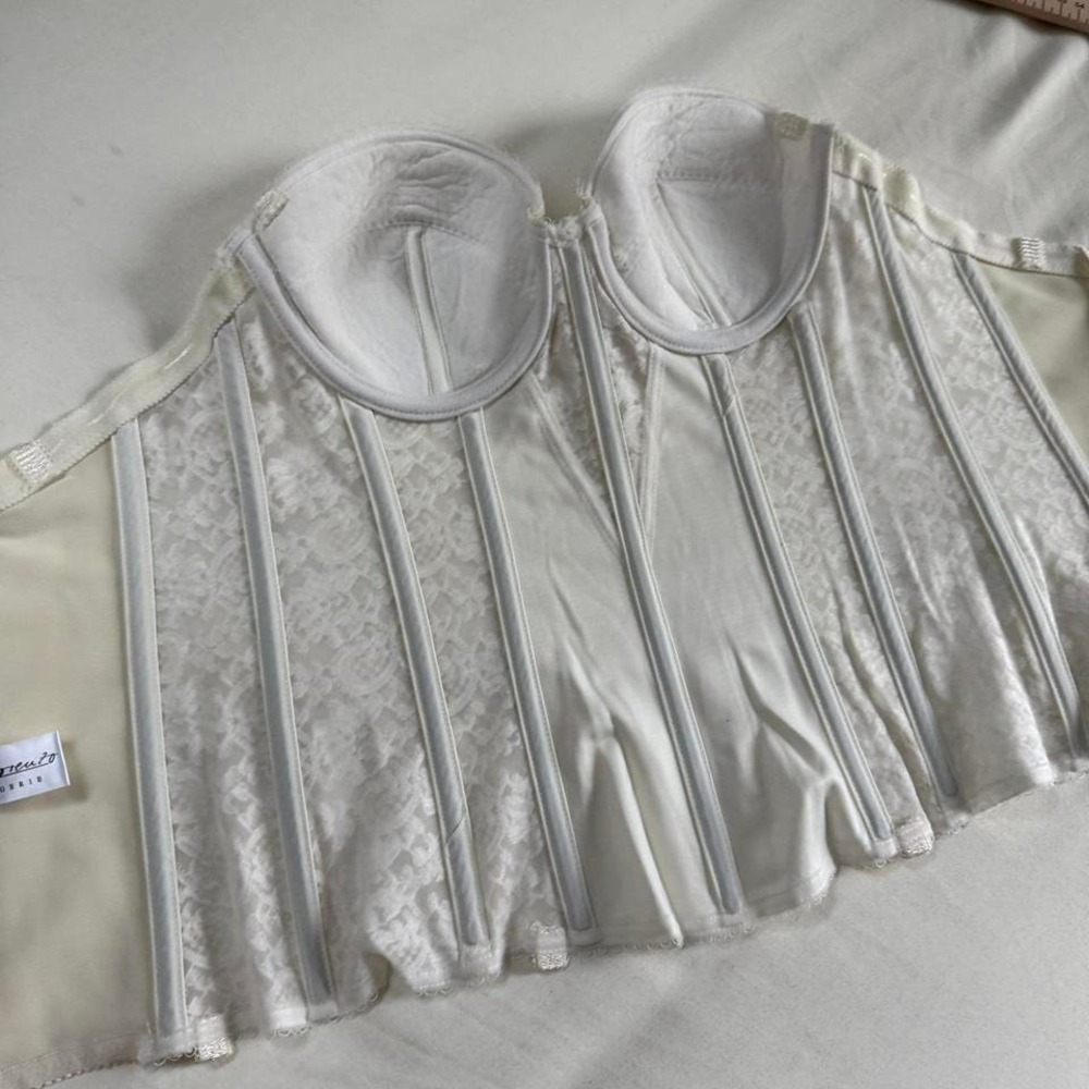 90s di‎ lorenzo white lace corset size 32b - Picture 7 of 7
